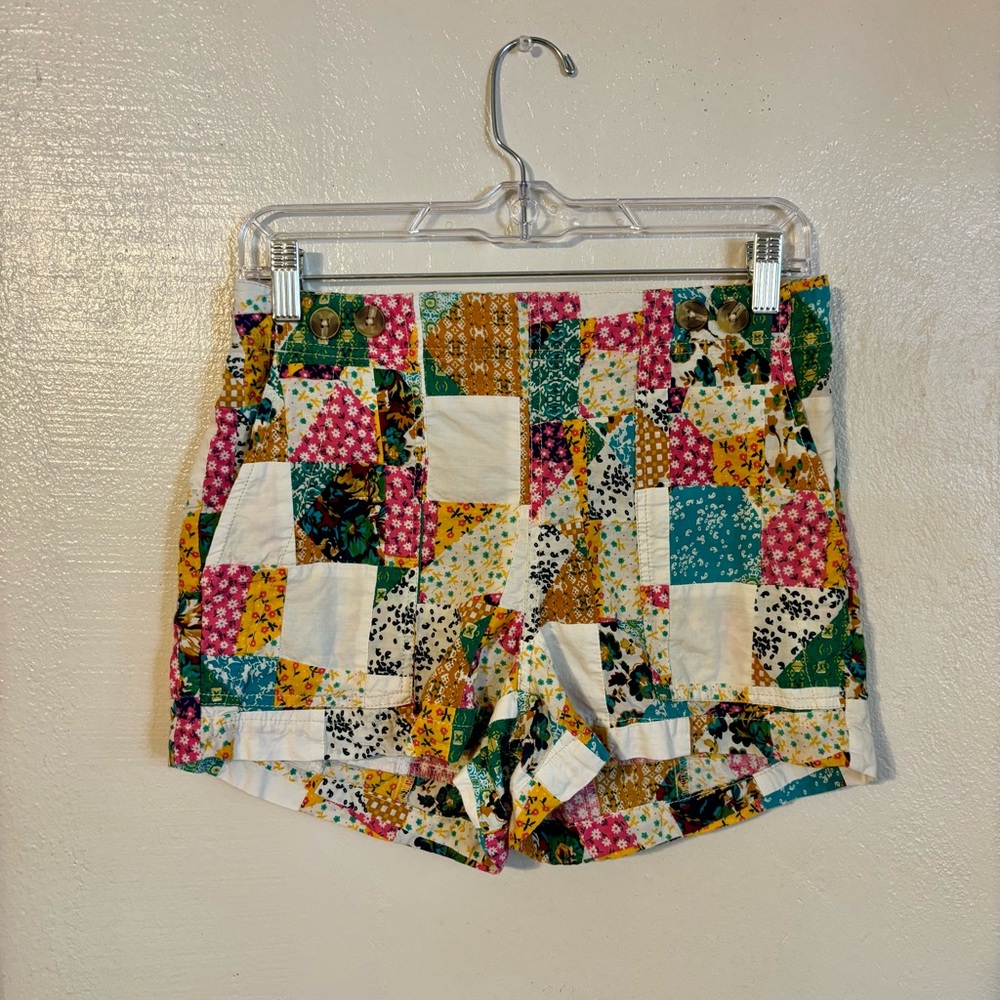 Pilcro patchwork shorts Anthropologie